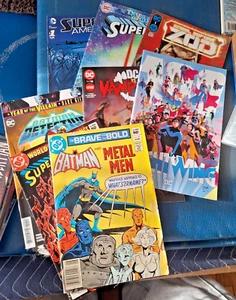 LOT of 10 Superman Batman BRAVE BOLD WORLDS FINEST KNEEL ZOD SPECIALS NIGHTWING - Picture 1 of 11