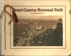FRED HARVEY 1925 EL TOVAR STUDIOS AZ GRAND CANYON NATIONAL PARK PHOTOGRAVURE ADV - Picture 1 of 3