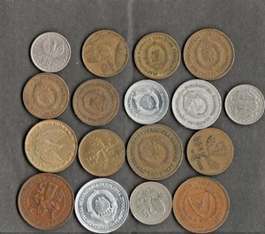 Lot précieux pièces de monnaie, Chypre, Yougoslavie, Grèce, Italie très anciennes 17 pcs - Photo 1 sur 2