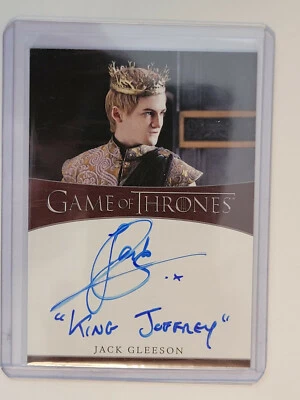 Game of Thrones Iron Anniversary Jack Gleeson as Joffrey Inscription Autograph  - Image 1 of 2