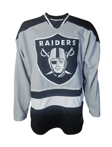 Camiseta deportiva de hockey mediana de los Oakland Raiders de los equipos de la NFL para hombre - Imagen 1 de 3