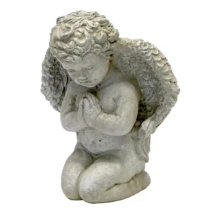 Medium Praying Angel Concrete Statue Outdoor Garden Yard Art Patio Lawn decor - Picture 1 of 5