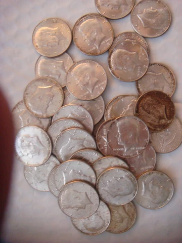 40% Silver Coin Lot , 1965-1969 Kennedy Half Dollars--Quantity Discount AU-UNC Cover