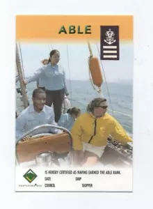 Sea Scout Able Zertifikatskarte, Druck 2004, 2-seitig, mehrfarbig, neuwertig! - Bild 1 von 2