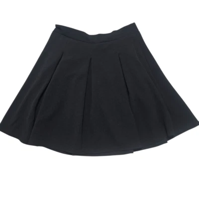 Saia Charlotte Russe Feminina Preta Plissada Extra Grande Estudante Preppy Anos 90 Y2K - Imagem 1 de 4