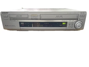 SONY WV-H6 VHS Hi8 Video Cassette Deck Player Combo Silver Tested Japan Rare - Picture 1 of 2