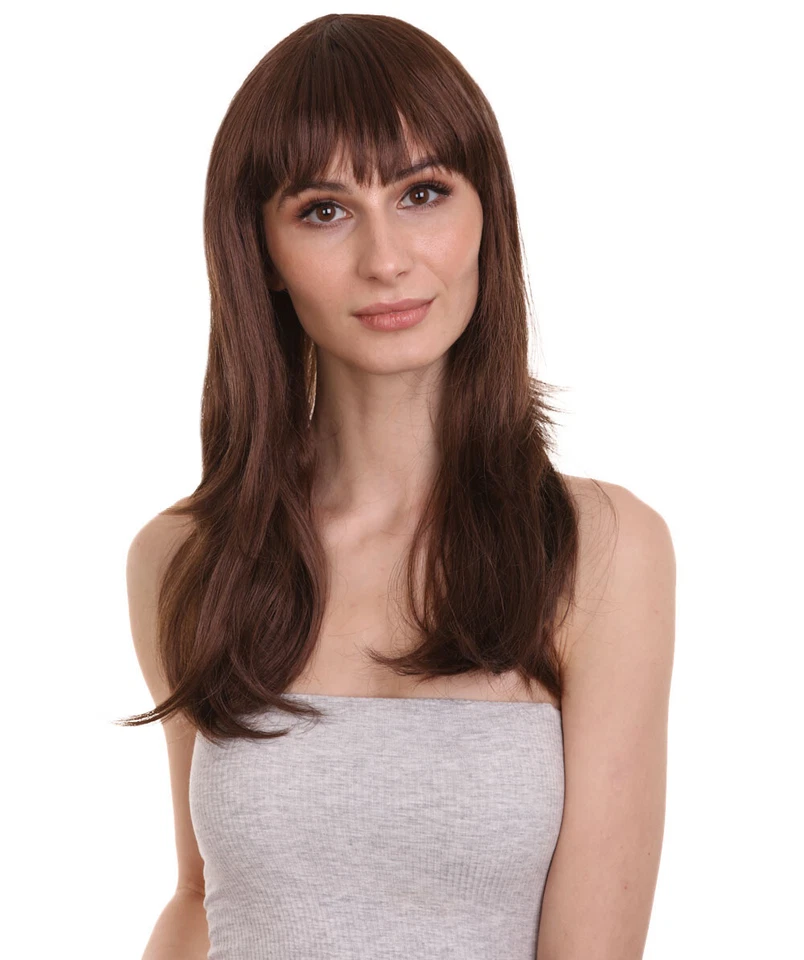 Sexy Peluca Marrón Fiesta Juegos con disfraces Colecciones Glamour Adultas Mujeres HW-696 Foto 1 de 4