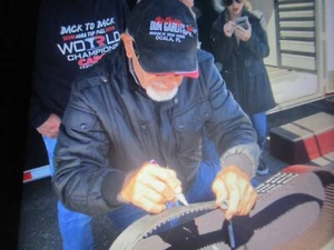 BIG DADDY DON GARLITS TOP FUEL NITRO BLOWER BELT AUTOGRAPH SIGNED - Picture 1 of 1