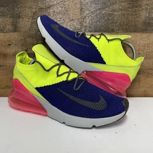 Nike Air Max 270 Flyknit Yellow Purple Pink - Men’s Size 11 - AO1023-501 - Picture 1 of 6