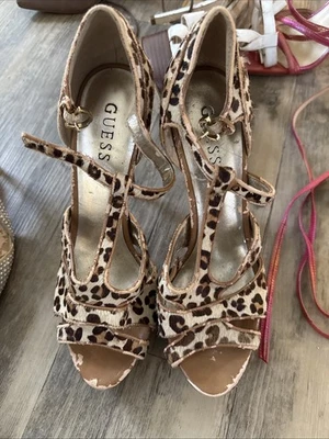 GUESS Women's High Heel Animal Print Size 8.5 - Image 1 of 4