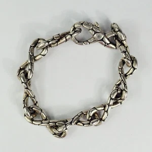 John Hardy Sterlingsilber Kali Kopfsteinpflaster Unendlichkeit Lemniskate Schleife Armband - Bild 1 von 11