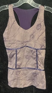Sportliches Trainingstop Damen LuluLemon lila Größe Design 6  - Bild 1 von 7