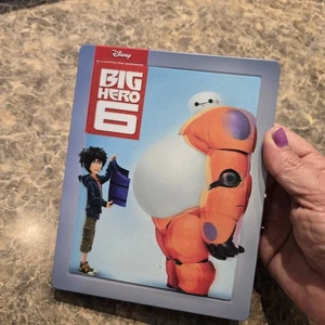 Disney BIG HERO 6 rare OOP 3D Blu-ray LENTICULAR magnet SteelBook ZAVVI PIXAR - Picture 1 of 6