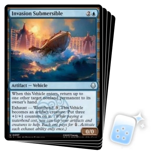 PRESALE INVASION SUBMERSIBLE X4 Avatar: The Last Airbender TLA Magic MTG CARD - Image 1 of 1