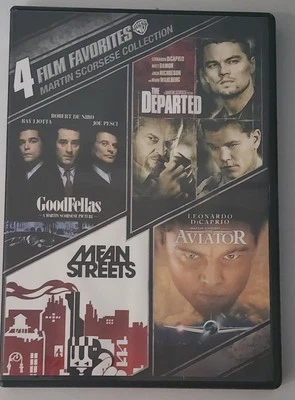 4 Film Favorites Martin Scorsese DVD Set Departed Goodfellas Aviator Mean Street Foto 1 de 4