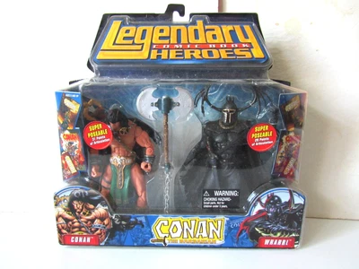 Pacote com 2 Heróis Lendários Marvel Legends CONAN & WRARRL MEZCO universo selecionado - Imagem 1 de 4
