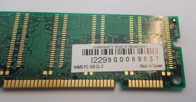 No Name PC Memory 100 64 MB CL-2 - PC RAM #K-398-17 - Image 1 of 2