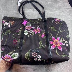 Borsa donna Vera Bradley grande floreale nylon chiusura a tracolla chiave borsa da viaggio - Foto 1 di 15