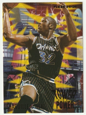 Shaquille O'Neal Tower Power 8 1994-95 Fleer Orlando Magic HOF cartão diesel - Imagem 1 de 2