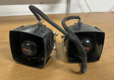 2 TROMBE X SIRENA BITONALE AMBULANZA POLIZ CARAB VIGILI DEL FUOCO PROTEZ CIVILE - Immagine 1 di 3