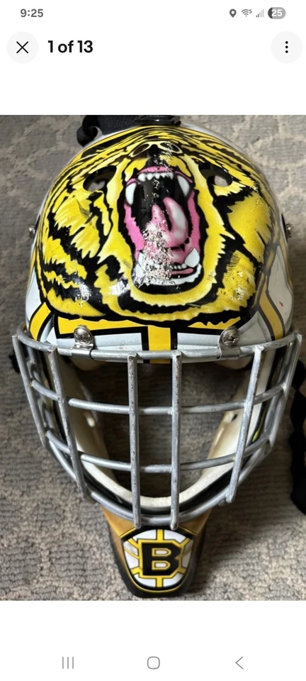 ITech Boston Bruins Goalie Helmet - Image 1 of 4