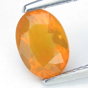 1.15Cts Marvelous Natural Mexican Fire Opal 9x6.5x4.8mm Oval Cut Loose Gemstone - Picture 1 of 6