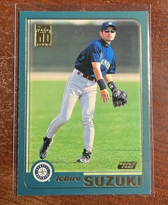 2001 Topps Ichiro Suzuki⭐️Novato🚨NM-MT OR BETTER💎Centrado🎯Icónico🏆¡Lo último🔥Tarjeta! Foto 1 de 2