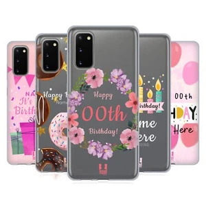 PERSONALISIERTE GEBURTSTAGS HÜLLE SOFT GEL HANDYHÜLLE FÜR SAMSUNG HANDYS 1 - Picture 1 of 13