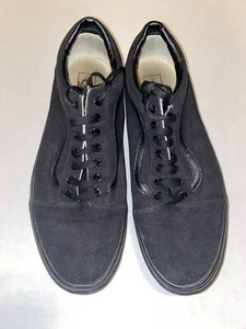 VANS Old Skool Triple Black Canvas Men’s Size 14 VGC - Picture 1 of 5