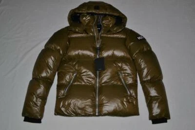 AUTHENTIC MACKAGE KENT LUSTROUS LIGHT DOWN JACKET HOOD ARMY GREEN MEN BRAND NEW - Image 1 of 4