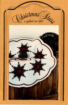 Hearthsewn Quilt Pattern Packet CHRISTMAS STARS Tree Skirt by Jodi G. Warner - Image 1 of 3