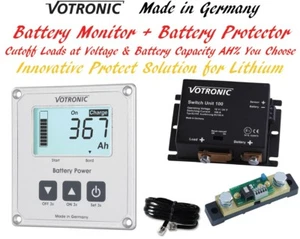 Votronic 12V 24V Lithium LiFePo4 Dual Battery Monitor Overdischarge Protect BMS - Foto 1 di 12