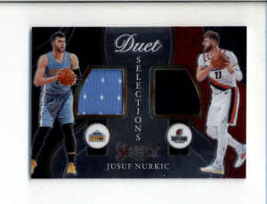 JUSUF NURKIC 2020/21 PANINI SELECT DUAL SELECTIONS DUAL GAME USED JERSEY BC8248
