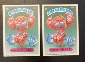 1986 serie 4 topps gpk cubo de basura niños dos 147a AMAZIN' GRACE - Imagen 1 de 2