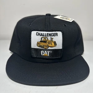 Vintage Tonkin CAT Challenger Tractor Patch Snapback Trucker Hat Made In USA NWT - Picture 1 of 9