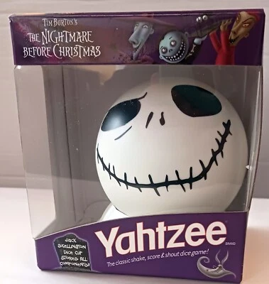 Nightmare Before Christmas Yahtzee Travel Edition Jack Skellington Tim Burton - Image 1 of 4