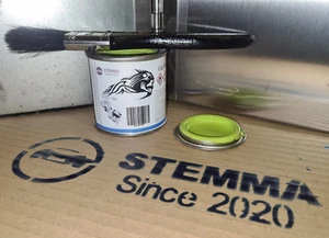 PINTURA PINZA DE FRENO STEMMA® PARA ÁCIDO VERDE ALTA TEMPERATURA 250ml BRILLO + CEPILLO - Imagen 1 de 12
