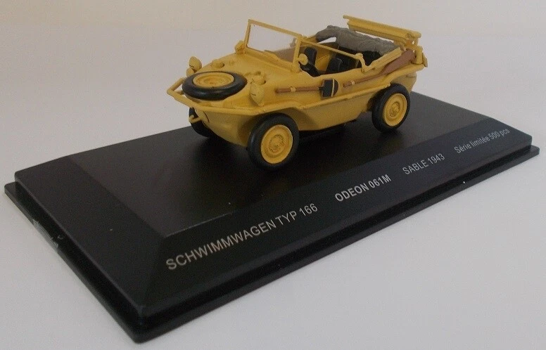 Miniature Schwimmwagen Typ 166 Ww2 Sable 1943 1/43 ODEON 061m