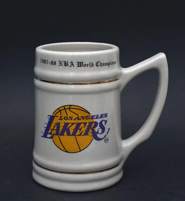 TAZA STEIN CAMPEÓN MUNDIAL DE LA NBA 1987-88 LOS ANGELES LA LAKERS MAGIC JABBAR DIGNA Foto 1 de 3