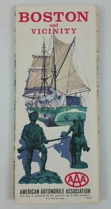 Vintage 1971 AAA Map of Boston and Vicinity - Picture 1 of 6
