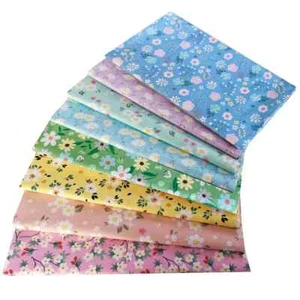 18" x 22" Fat Quarters Quilting Cotton Fabric Bundles for Sewing 8 PCS Flowers - Picture 1 of 2