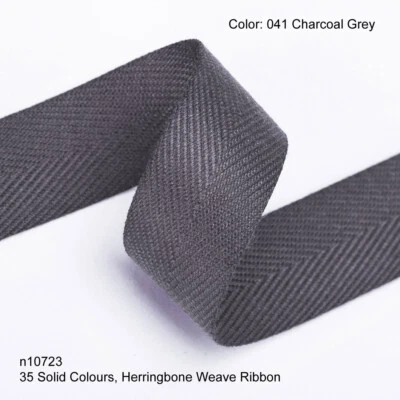 Herringbone Twill Ribbon Tape,Soft Handle,35 Colors,19mm Webbing Trims,Neotrims - Image 1 of 4
