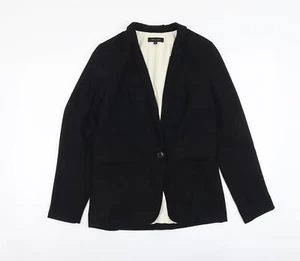 New Look Womens Black Polyester Blend Blazer Size 8 - Picture 1 of 10