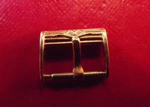 MOVADO - RARE VINTAGE '60 BUCKLE 14 mm INSIDE - YELLOW GOLD COLOR - SWISS MADE - Imagen 1 de 4