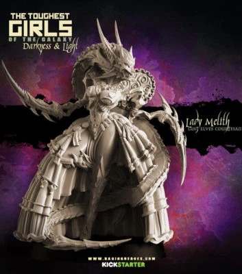 Raging Heroes Lust Elves Lady Melith Courtesan Female Elf Assassin Spy 28mm - Image 1 of 4