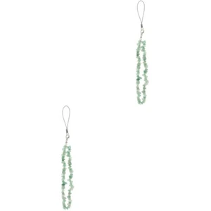 2 Count Crystal Phone Lanyard Cell Chain Strap Cute Charms Beaded - Zdjęcie 1 z 12