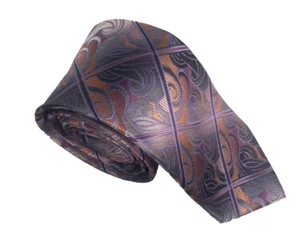 Stacy Adams Tie - 3.5in Multi-Colored Paisley Microfiber Necktie - Men's Classic - Picture 1 of 8
