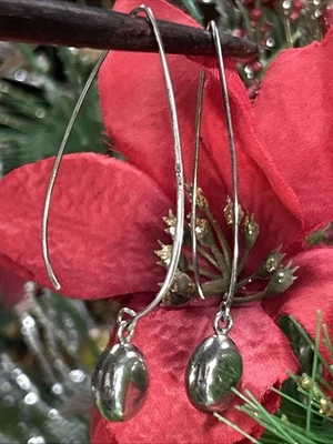 Silpada Sterling Silver "Just Dropping In" Threader Earrings 925 2.5”6gr - Image 1 of 4