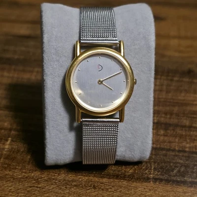 Skagen Løkken Denmark Stainless Steel Mesh Band Gold Metal Watch - New Battery Foto 1 de 4