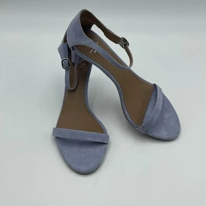 AQUATALIA Rubie Ankle Strap SANDALS Heels Purple lavender Suede SZ 10 MSRP $350 - Picture 1 of 12